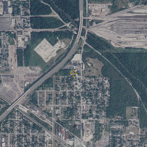 Aerial/Satellite Image of Lincoln Elementary School, IL