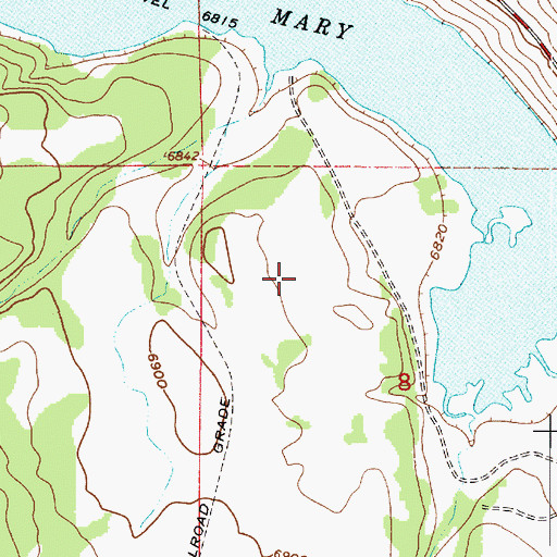 Topographic Map of Railroad Trick Tank, AZ