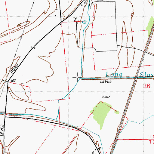 Topographic Map of Little Carr Creek, IL