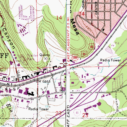 Topographic Map of KJKJ, AZ