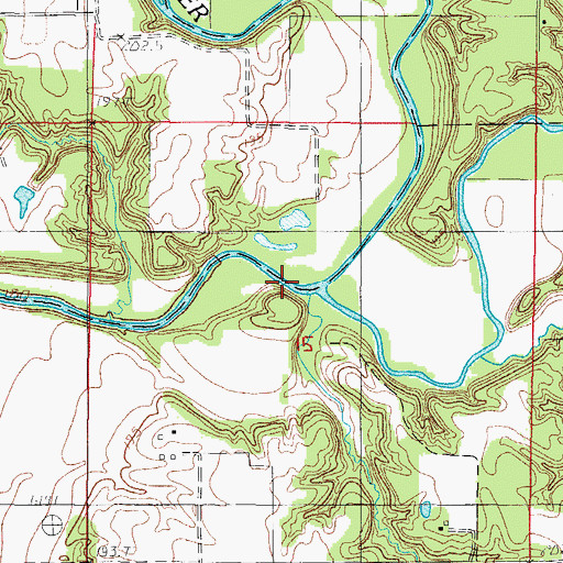 Topographic Map of Little Embarras River, IL