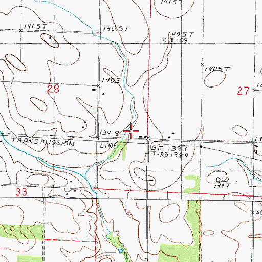 Topographic Map of Little Grove School (historical), IL