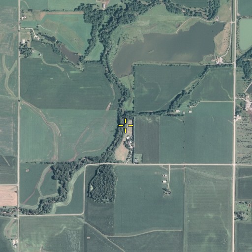 Aerial/Satellite Image of Little Kickapoo Creek, IL