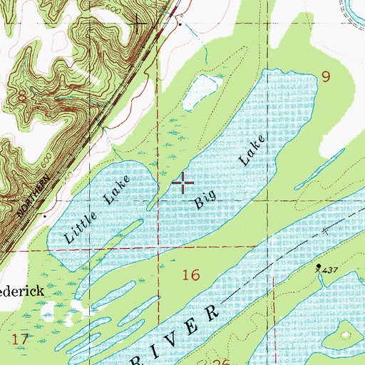 Topographic Map of Little Lake, IL