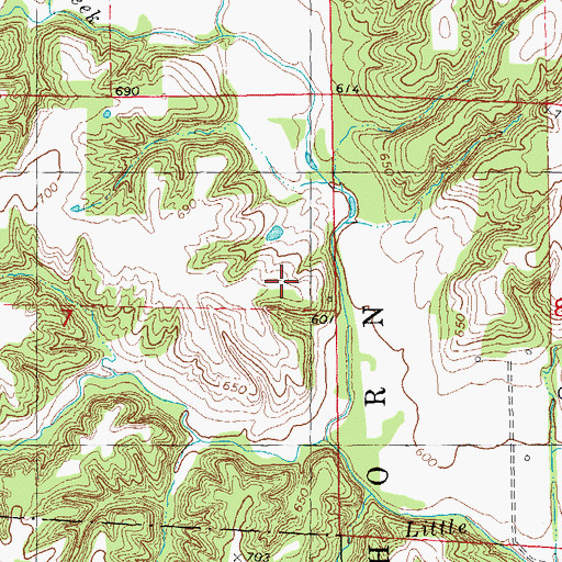 Topographic Map of Little Missouri School (historical), IL