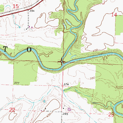 Topographic Map of Little Muddy River, IL