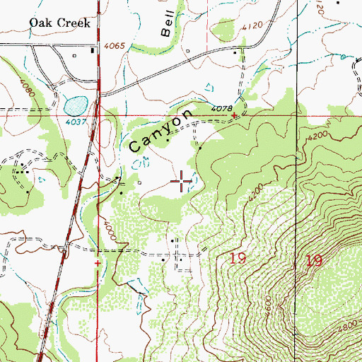 Topographic Map of Corral Tank, AZ