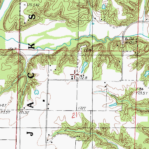 Topographic Map of Little Prairie Church, IL