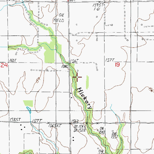 Topographic Map of Little Range School (historical), IL