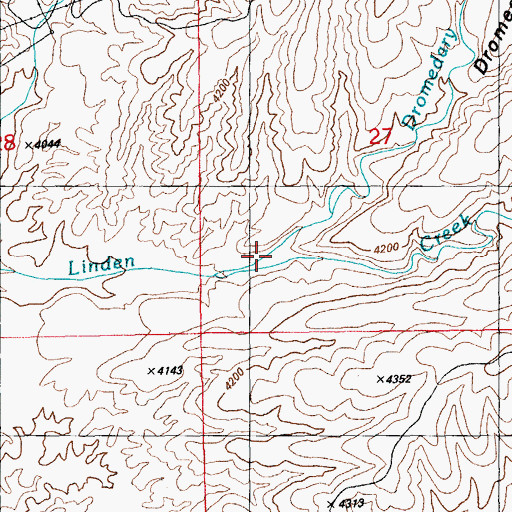 Topographic Map of Dromedary Creek, AZ