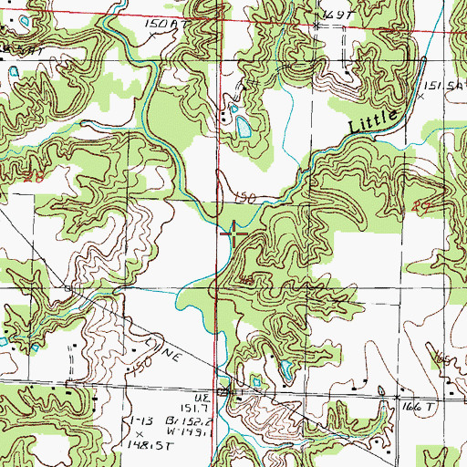 Topographic Map of Little Salt Creek, IL