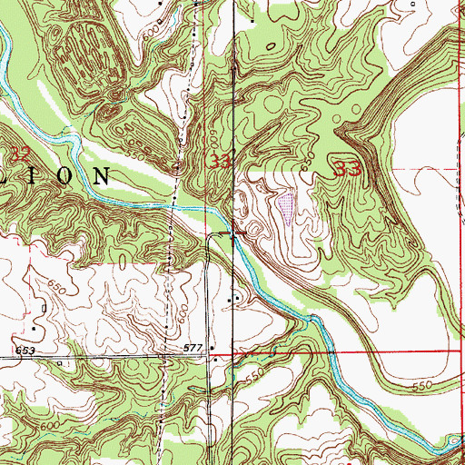 Topographic Map of Little Vermilion River, IL