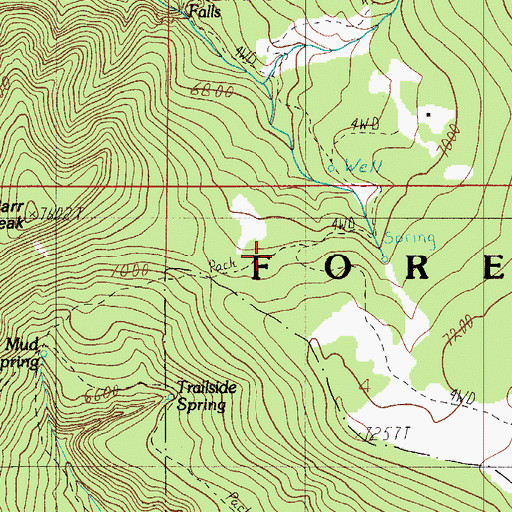 Topographic Map of Carr Trailhead, AZ
