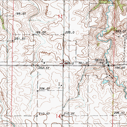 Topographic Map of Lloyd School (historical), IL