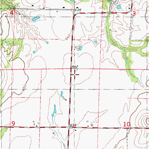 Topographic Map of Lockwood School (historical), IL