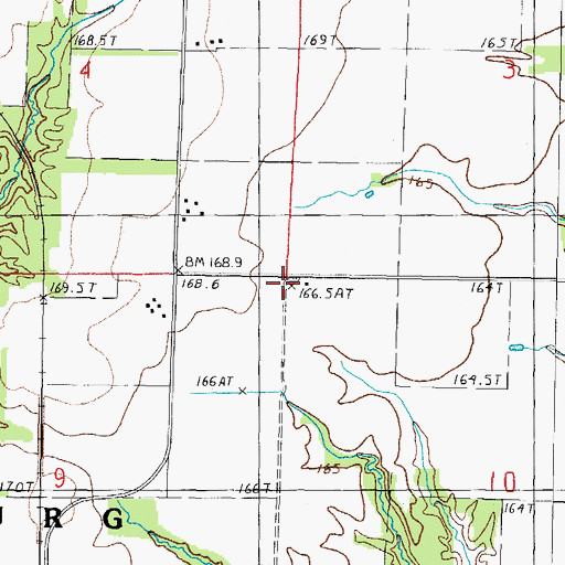 Topographic Map of Locust Grove School (historical), IL
