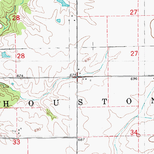 Topographic Map of Locust Grove School (historical), IL