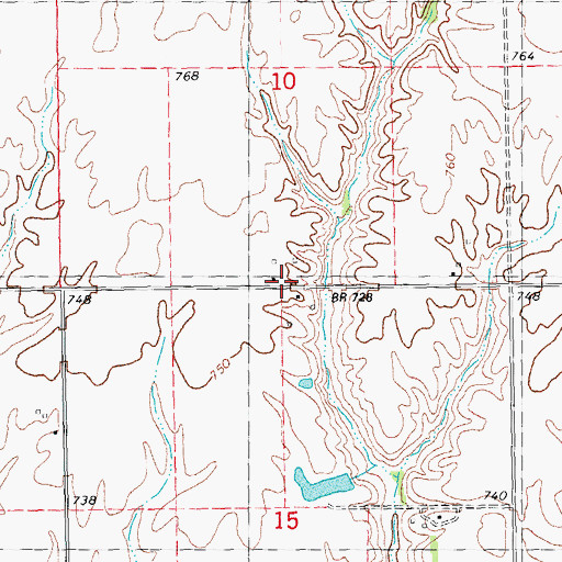 Topographic Map of Locust Grove School (historical), IL