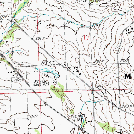 Topographic Map of Locust Grove School (historical), IL