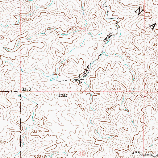 Topographic Map of Alamo Number One Tank, AZ