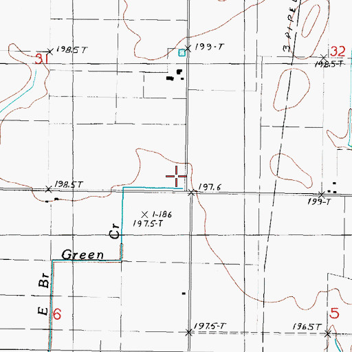Topographic Map of Lone Elm School (historical), IL