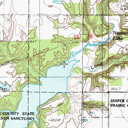 Topographic Map of Long Branch, IL