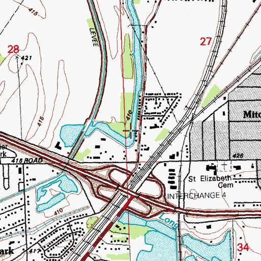 Topographic Map of Long Lake, IL