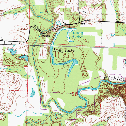 Topographic Map of Long Lake, IL