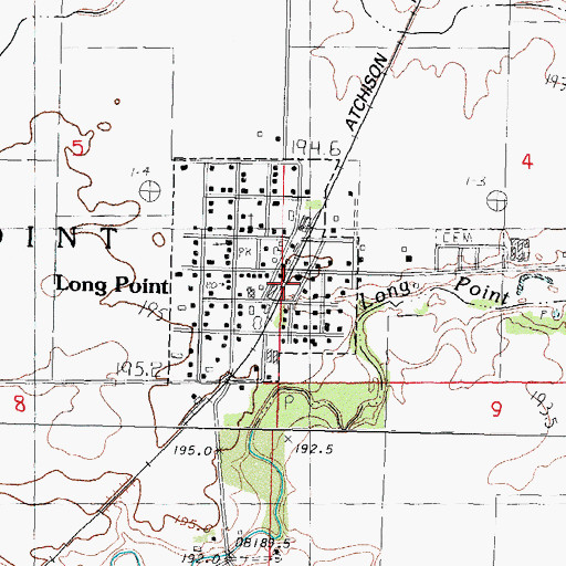 Topographic Map of Long Point, IL