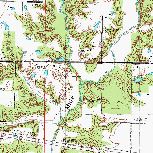 Topographic Map of Long Point Creek, IL