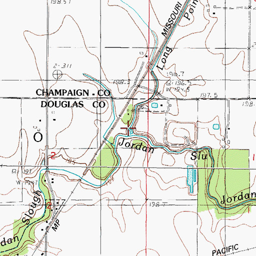 Topographic Map of Long Point Slough, IL