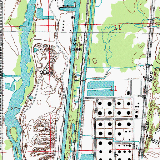 Topographic Map of Long Run, IL