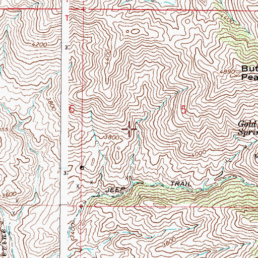 Topographic Map of Henry Spring, AZ