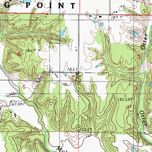 Topographic Map of Lookout School (historical), IL