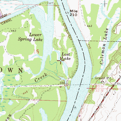 Topographic Map of Lost Lake, IL