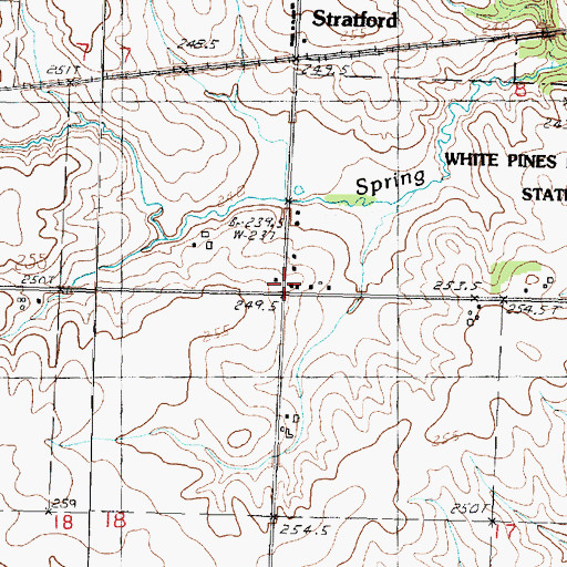 Topographic Map of Loughridge School (historical), IL