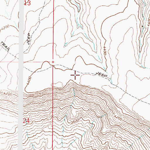 Topographic Map of Division Tank, AZ