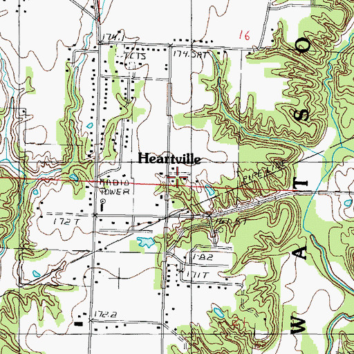 Topographic Map of Loy School (historical), IL