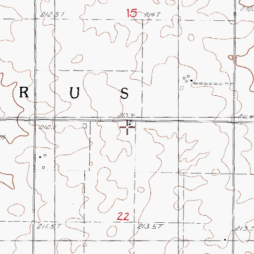 Topographic Map of Lumley School (historical), IL