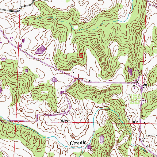 Topographic Map of Lyerle Chapel, IL