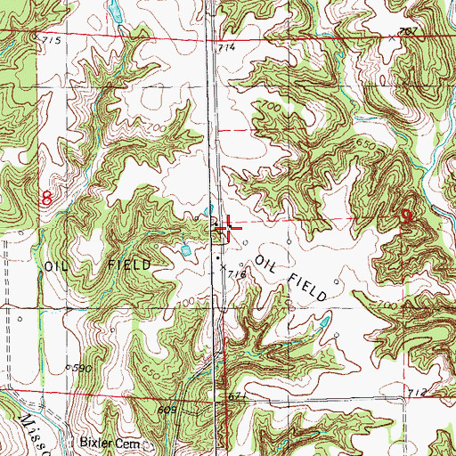 Topographic Map of Lynn School (historical), IL