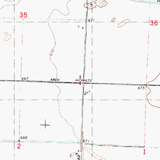 Topographic Map of Lyon School (historical), IL