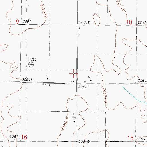Topographic Map of Macedonia Church, IL