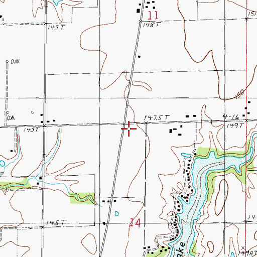 Topographic Map of Macksburg School (historical), IL
