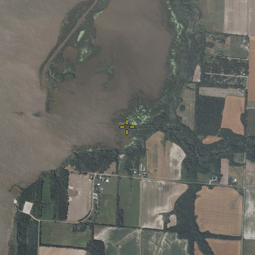 Aerial/Satellite Image of Maggot Creek, IL
