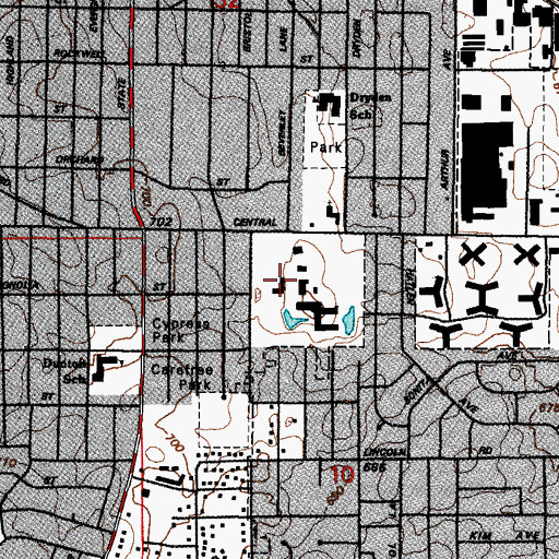 Topographic Map of Magnus Farm, IL