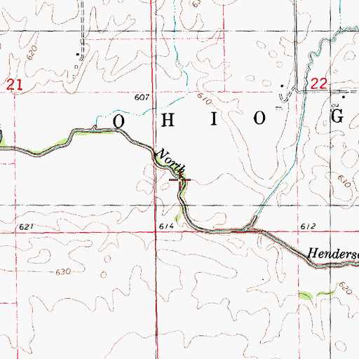 Topographic Map of Maids Run, IL