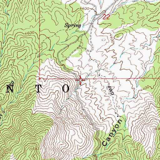 Topographic Map of Ice House CCC Campground, AZ