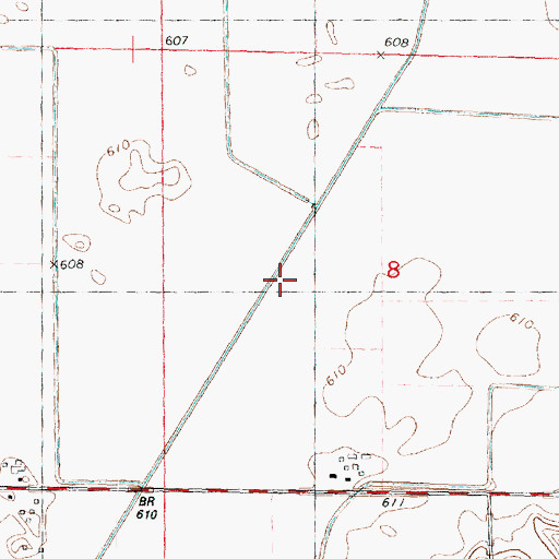 Topographic Map of Main Union Special Ditch, IL