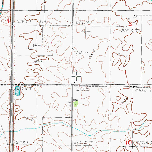 Topographic Map of Maley School (historical), IL